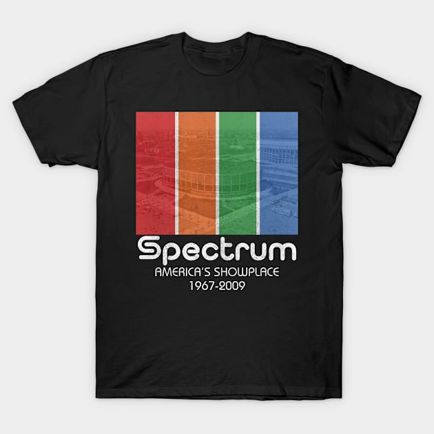 Distressed Spectrum, Philadelphia, PA T-Shirt by Tee Arcade